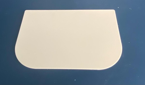 Teigkarte PP elfenbein 120 x 80 mm