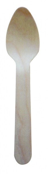 Kaffeelöffel aus Holz Birke 14 cm 5000 St. / Karton Preis / Karton
