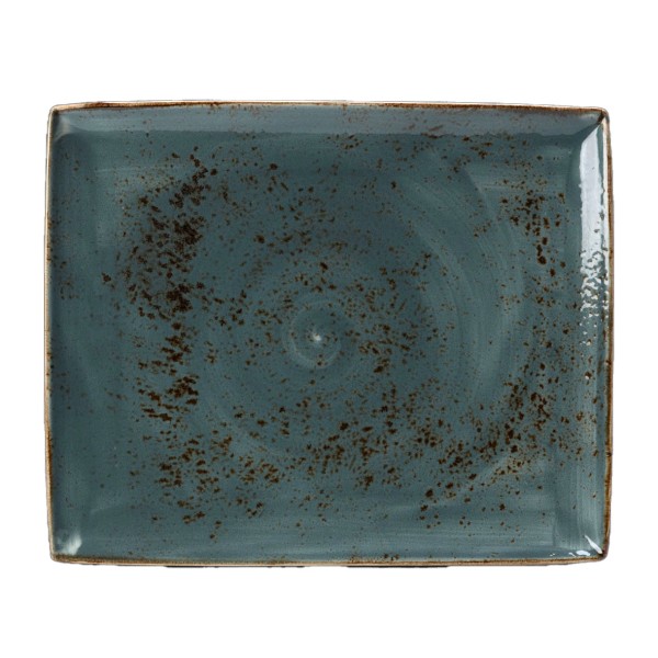 Platte rechteckig 33 x 27 cm Craft blau