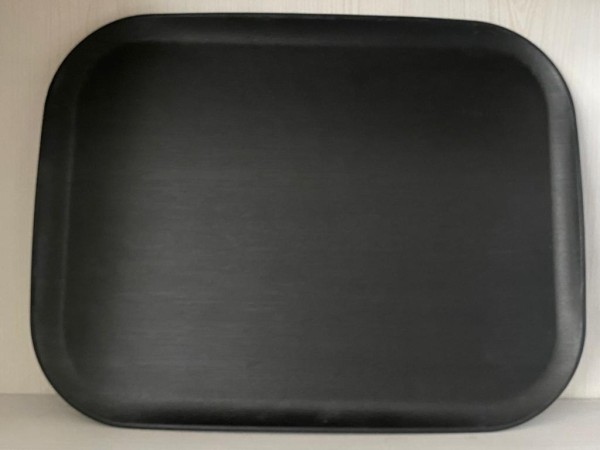 Tablett 43 x 33 cm schwarz Roccandia Grain Polyester classic plus