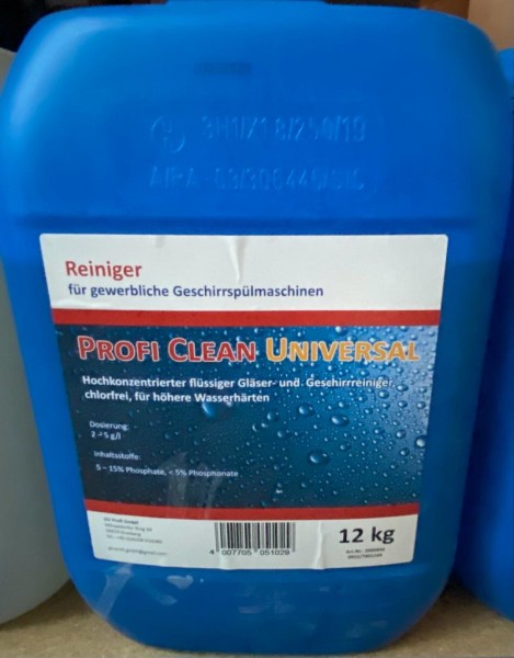 Gläserreiniger flüssig 12 kg Kanister Profi Clean Universal