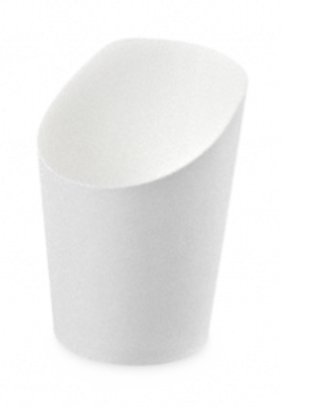 Wrap Becher unbedruckt weiß 55 x 70/98 mm fettabweisend 75 St. / Pack Preis /Pack