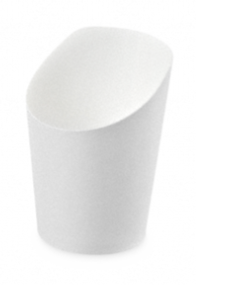 Wrap Becher klein unbedruckt weiß 55 x 70/98 mm fettabweisend 75 St. / Pack Preis /Pack