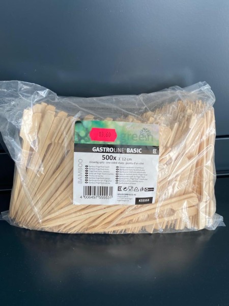 Fingerfood Stick aus Holz 12 cm 500 St. / Pack Preis / Pack