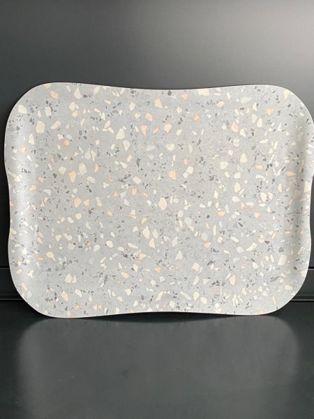 Tablett 43 x 33 cm terrazzo DURA Polyester