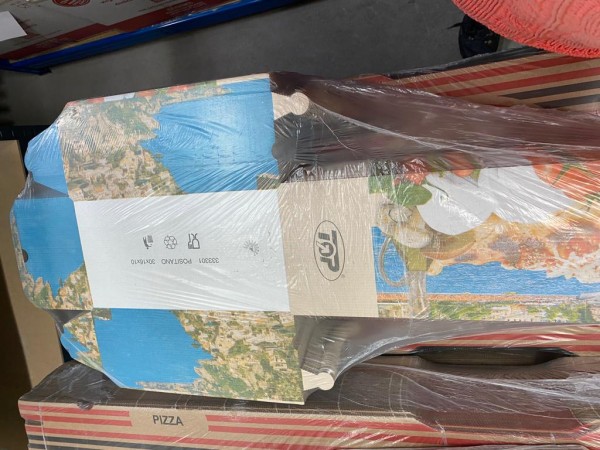 Pizza Karton Calzone 30 x 16 x 10 cm Motiv bedruckt 100 St. / Pack Preis / Pack