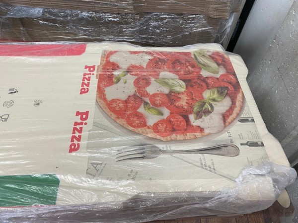 Pizza Karton 28 x 28 x 4 cm Motiv bedruckt 100 St. / Pack Preis / Pack
