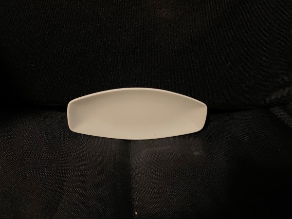 Platte oval klein 14 cm weiß Porzellan