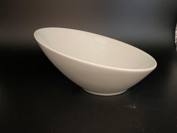 Schale schräg 21 cm Sheer Bowl Monaco weiß