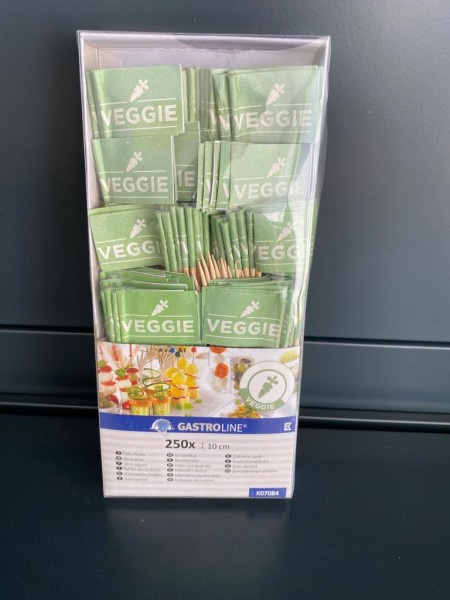 Deko Picker VEGGIE grün 250 Stück / Pack Preis / Pack