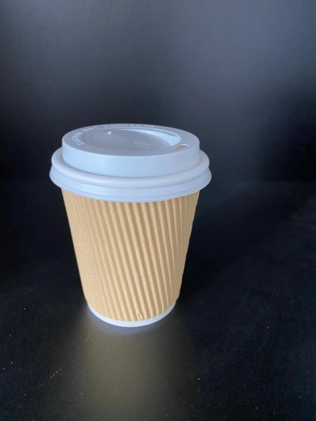 Ripple-Cup 0,2 l braun o.Dkl. 80 mm 25 Stück / Pack Preis/ Pack