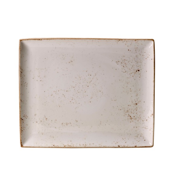 Platte rechteckig 33 x 27 cm Craft weiß