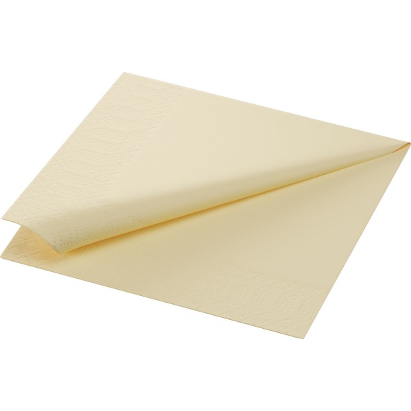 Serviette 33x33cm champagne 3lg 1/4 Falz 250 St/Pk Pr/Pk