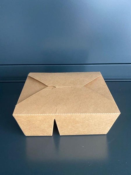 Mitnahmebox 2-geteilt eckig braun Gr. XL 650/950 ml 230 x 155 x 65 mm 150 St. / Karton Preis / Kar