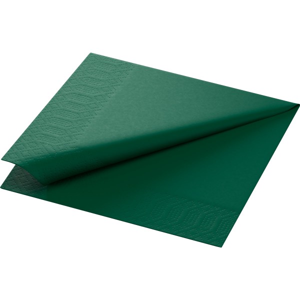 Serviette 24x24cm jägergrün 3lg 1/4 Falz 250 St/Pk Pr/Pk