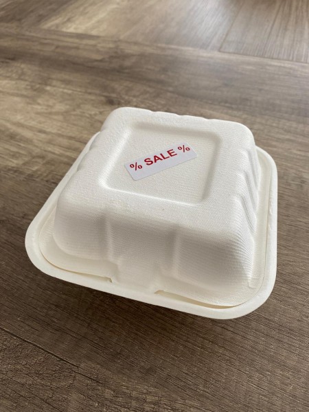 Burger Box L Bagasse 105 (162) x105 (152) x 80 mm 200 St./ Karton Preis pro Karton