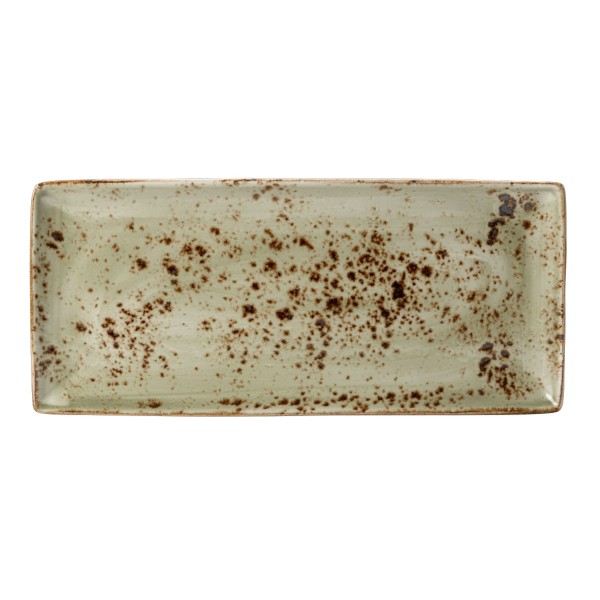 Platte rechteckig 37 x 16,5 cm Craft grün